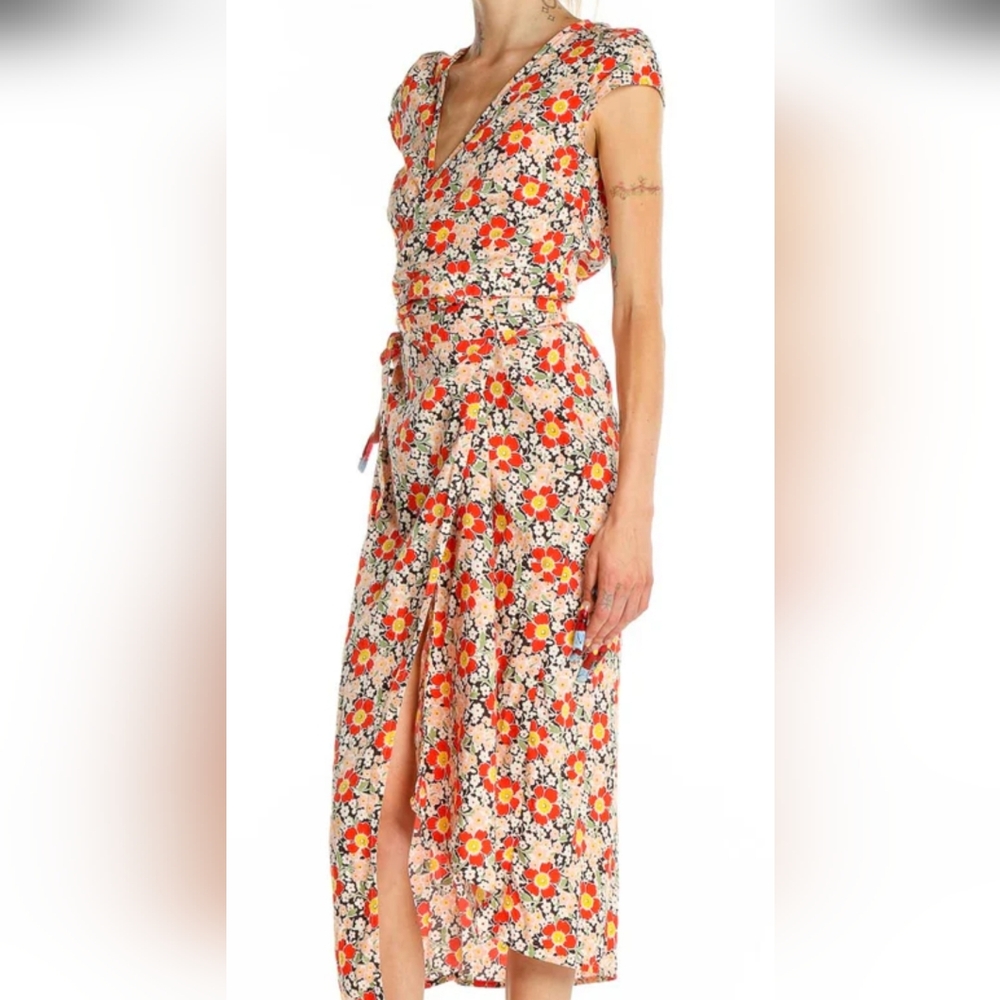 J.Crew Mercantile Chic Floral Midi Dress ,zise M.